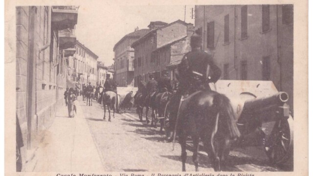 via Roma, passagio di artiglieria- 5.8.1916