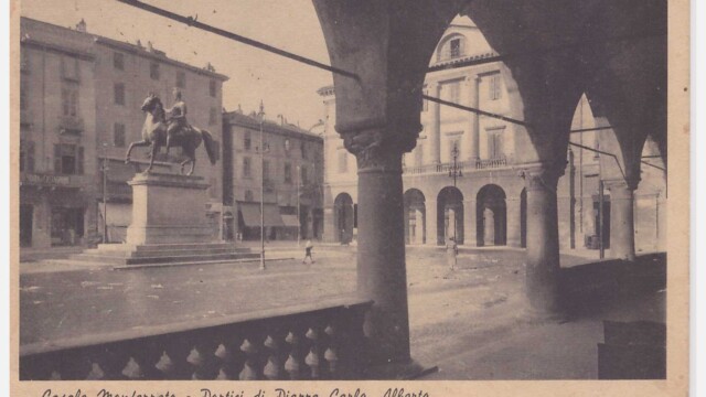 Portici di piazza Carlo Alberto - 1912
