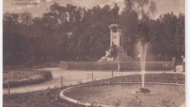 Giardini pubblici, monumento Giovanni Lanza 3.4.1915
