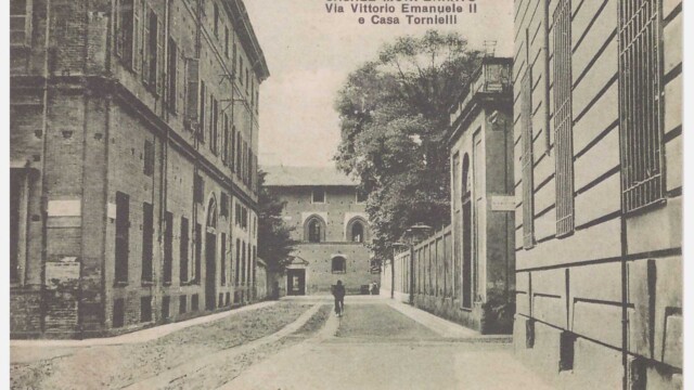 via Vitt.Emanuele II e Casa Tornielli- 30.1.1936